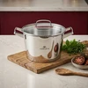 Puodas GERLACH SUPERIOR 5,5 l su dangteliu 24 cm / nerūdijantis plienas