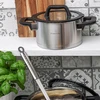 PUODAS Indukcinis PLIENINIS dangtelis Mažas GAS Starke Pro Rigor 1,7L 16cm