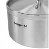 Puodas su dangčiu, indukcinis, 5L, nerūdijantis plienas, 22cm Mega-M PRO