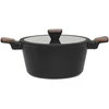 Puodas su dangčiu UNIWELL Pilkas, 24 cm