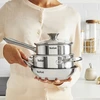 Puodas su dangteliu TEFAL Minis H8743155 14cm indukcinis nerūdijantis plienas