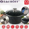 PUODAS SU MARMURO DANGA EDEL HOFF Juodas INDUCTION 5,5L 26cm