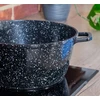 PUODAS SU MARMURO DANGA EDEL HOFF Juodas INDUCTION 5,5L 26cm