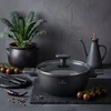 Puodas su stikliniu dangteliu 3,6 l dujų indukcinis Valdinox Modern 24 cm