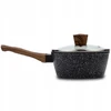 Puodas su stikliniu dangteliu NAVA granitinis NATURE 18 cm, 1,6L
