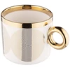 Altom Design Palazzo puodelis, 350ml, kreminės/aukso spalvos
