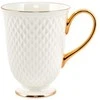 Puodelis E Clat Gold Quality Ceramics 340ml balta