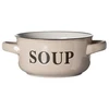 Puodelis sriubai su rankenėlėmis SOUP, pilkos sp., 13,5 cm