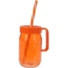 Puodelis su dangteliu ir šiaudeliu 370ml