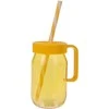 Puodelis su dangteliu ir šiaudeliu 370ml