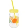 Puodelis su dangteliu ir šiaudeliu 370ml