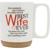 Puodelis su kamštiniu pagrindu Wife Florina 280ml dovanų dėžutėje