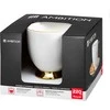 Puodelis su lėkštute Royal Ambition 220ml baltas