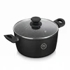 Puodo 28 cm tradicinis didelis aliuminio dangtis MG Home nelipnus indukcija