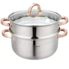 Puodų komplektas, garinimo puodas, 24 cm, 3 vnt. KB-7734 garlaivis
