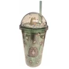 PUSHEEN THE CAT Puodelis su šiaudeliais ir figūrėlėmis 450 ml Žalias 851