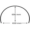 Puslankis šiltalysvei W65cm H60cm L150cm metalinis/PE danga