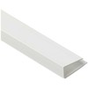PVC dailylentės pradžios profiliuotis J-101 (309,317), baltos sp., 3 m ilgio