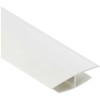 PVC dailylentės sujungimo profiliuotis H-101 (309,317), baltos sp., 3 m ilgio