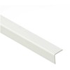 Cezar PVC kampinis profiliuotis W-PC-K2525-101-275, baltos sp., 2750 x 25 x 25 mm