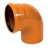 PVC lauko kanalizacijos alkūnė PIPELIFE, DN160 x 87°