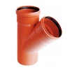 PVC lauko kanalizacijos alkūnė PIPELIFE, DN160 x 45°