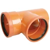 PVC lauko kanalizacijos alkūnė WAVIN DN110, 90°
