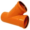 PVC lauko kanalizacijos alkūnė WAVIN DN110, 45°