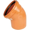 PVC lauko kanalizacijos alkūnė WAVIN DN160, 90°