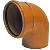 PVC lauko kanalizacijos alkūnė WAVIN DN160, 90°