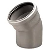 PVC vidaus kanalizacijos alkūnė WAVIN, DN110, 30°