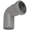 PVC vidaus kanalizacijos alkūnė WAVIN, DN50, 88°