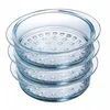 Pyrex STIKLINIS SIJETAS GARINTI KARŠIMUI ATSPARUS GARINIMO Įdėklas 20cm 2L 2 vnt.