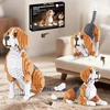 QBI Dog Beagle konstrukcija blokuoja 3in1 įvairias pozas, 1025 elementus