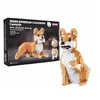 QBI konstrukciniai blokeliai DOG SHIBA DOG 3in1 įvairios pozos 1079 elementai