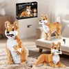 QBI konstrukciniai blokeliai DOG SHIBA DOG 3in1 įvairios pozos 1079 elementai