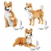 QBI konstrukciniai blokeliai DOG SHIBA DOG 3in1 įvairios pozos 1079 elementai