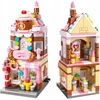 Qman Honey Sweet Dessert House Konditerijos statybiniai blokeliai 344 vnt. kaip dovana