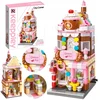 Qman Honey Sweet Dessert House Konditerijos statybiniai blokeliai 344 vnt. kaip dovana