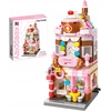 Qman Honey Sweet Dessert House Konditerijos statybiniai blokeliai 344 vnt. kaip dovana