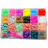 Qulki Didelis rinkinys apyrankėms gaminti iš gumyčių, LOOM BANDS + priedai