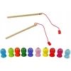 Qulki PAGAUK KIRMĄ MAGNETINĮ MEDINĮ ŽAIDIMĄ KATĖ PAGAUK ŽUVĘ MONTESSORI