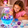 Qulki „Pasidaryk pats“ MERMAID RINKINYS KŪRYBINĖ MAGICAL TERARIUM RUMULĖLIO FONinio apšvietimo lempa L
