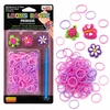 Rainbow Loom LOOM GUMINĖS APYRANKĖS 300 vnt. 12 S klipų, 3 pakabukai