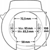 Raktas rėmo (U-lock) - AXA - Atlas Large - Atidarymas 72,5 mm - Juodas - Padidinta saugumas