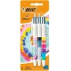 Rašikliai Bic 4 Colours Tie Dye, 3 vnt.
