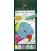Faber-Castell Teptukinių rašiklių rinkinys Faber-Castel India ink PlTT, pastelinės spalvos, 6 vnt
