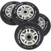 Ratukai riedučiams Nils Extreme 80mm/82A su guoliais, juodi