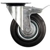 Bikuvalt Koło VOREL VAIRAS Juodas GUMINIS STABDYS 125mm 87323