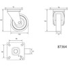Ratukas VOREL Pasukamas, Guminis, D-125mm, 100kg